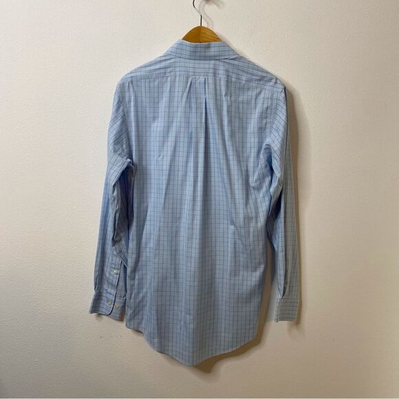 Brooks Brothers Mens Long Sleeve Button Up Light Blue Dress Shirt Sz 15-2/3 - Picture 3 of 3